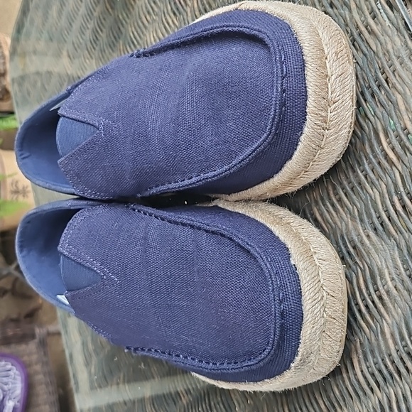 Toms Alonso Heritage Canvas Midsole Slip On Cotton Mens Casual Navy Blue US 13 - Picture 2 of 9